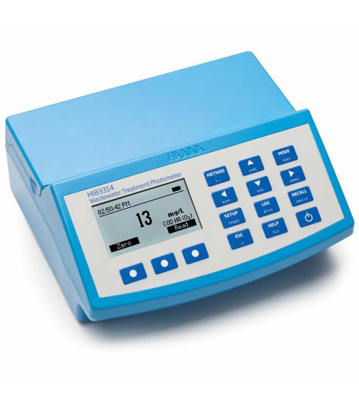 HANNA Instruments HI-83314 [HI83314-02] Wastewater Multiparameter (with COD) Benchtop Photometer and pH Meter, 230V